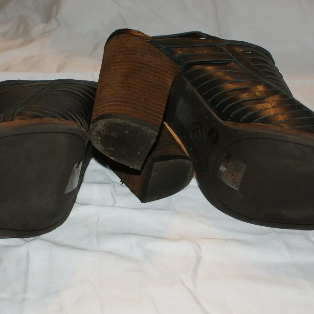 Lucky Brand leather peep toe sling back size 10 or size 40 euro - Picture 5 of 8